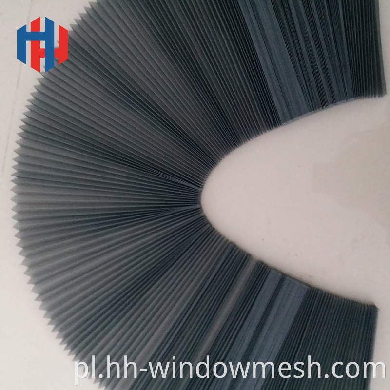 18*18 Black Anti Pyłek Dowód wodoodporny przezroczystą Transparent Pleaister Plisted Window Screen Plisse Insect Mosquito Net Mesh